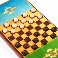 Нарды деревянные большие, с шашками "ВДВ", настольная игра, 60 х 60 см