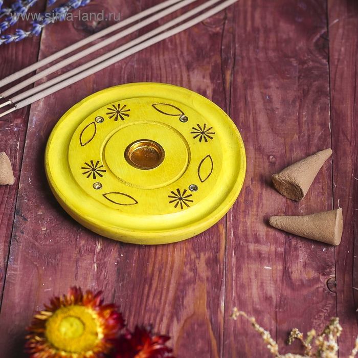 Подставка под благовония  Подставка под благовония "Яркие цвета" 10х10х1 см МИКС