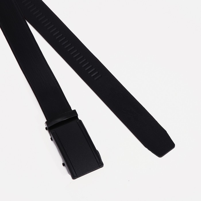 Ремень мужской, ширина 3,5 см, пряжка автомат, цвет чёрный Ремень мужской, ширина 3,5 см, пряжка автомат, цвет чёрный