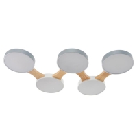 Люстра 625360/5 LED 65Вт 3 режима 3000-6000К светлое дерево 80х47х5 см BayerLux