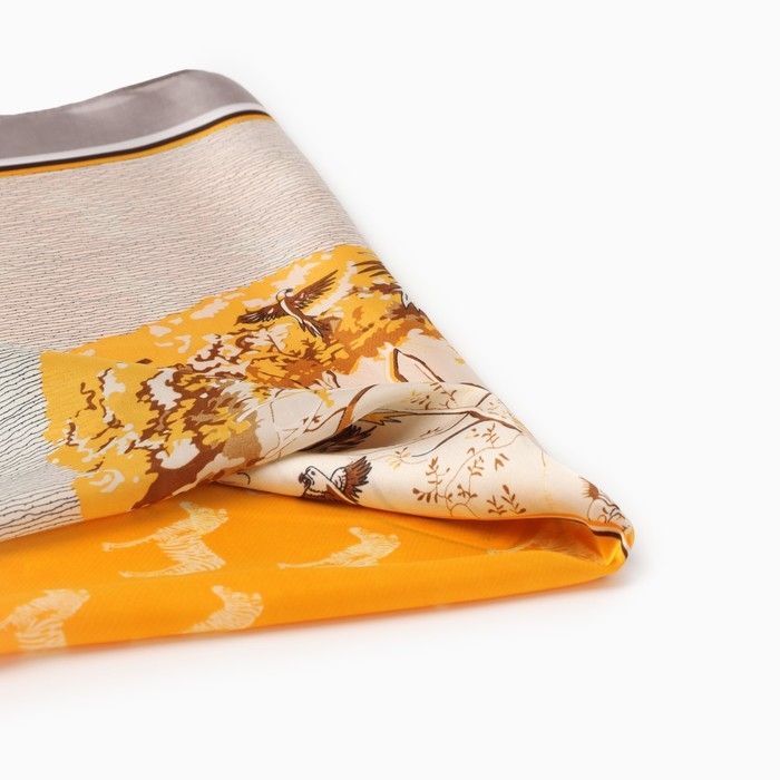 Платок женский MINAKU р-р 70*70 см, цв. оранжевый Платок женский MINAKU р-р 70*70 см, цв. оранжевый