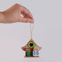Световой декор «Новогодний дом Снегурочки» 5,9 × 8,3 × 7,5 см, МИКС