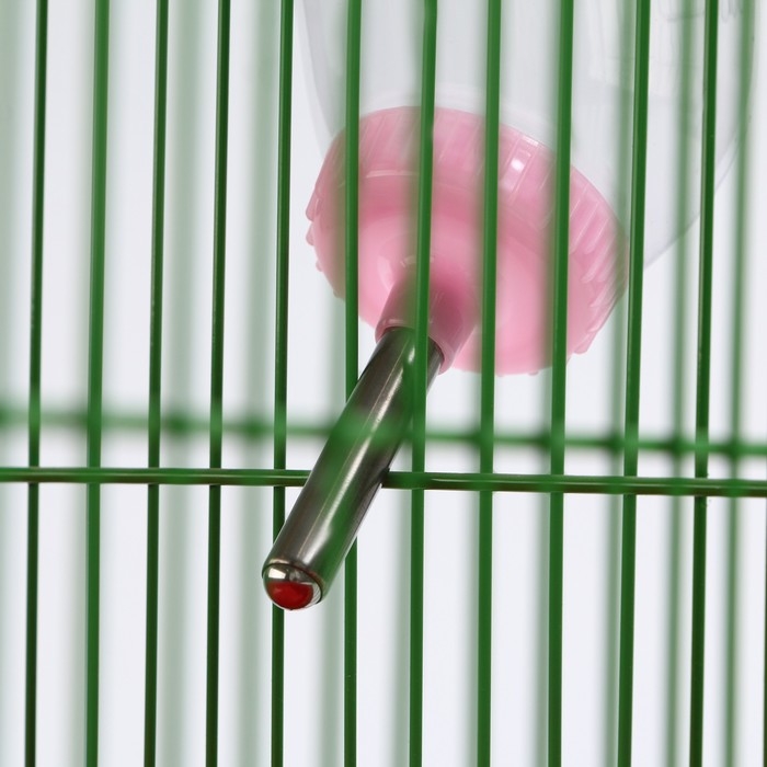 Поилка для грызунов, 500 мл, 20,5 х 5 см, розовая Поилка для грызунов, 500 мл, 20,5 х 5 см, розовая