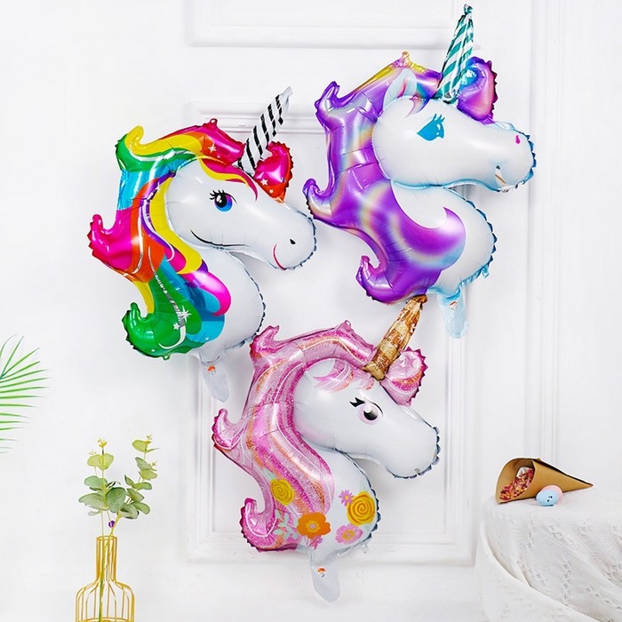 Шар фольгированный 47" &laquo;Единорог&raquo;, розовый