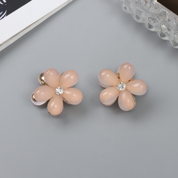 Краб для волос Краб для волос "Мюриель" (набор 2 шт) 2 см, розовый