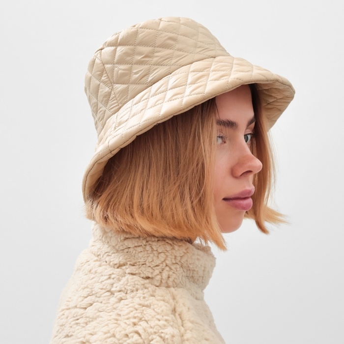 Панама женская MINAKU, цвет бежевый, р-р 56-58