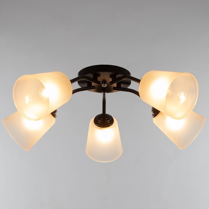 Люстра Люстра "Онлайн" (цилиндр) 5х15Вт Е27 МОДЕЛЬ: BR 00238 черный/прозрачный