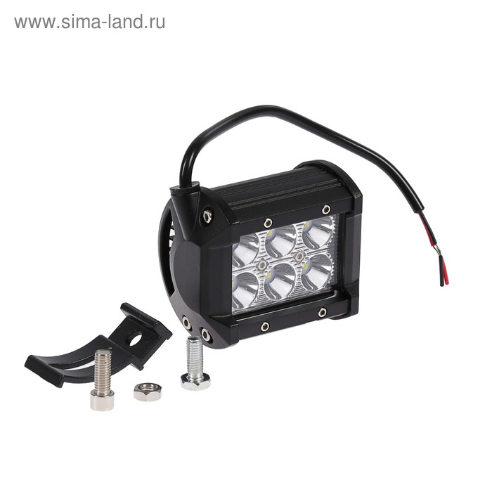 Противотуманная фара 6 LED, IP67, 18 Вт, 6000 К, 12-24 В, направленный свет Противотуманная фара 6 LED, IP67, 18 Вт, 6000 К, 12-24 В, направленный свет