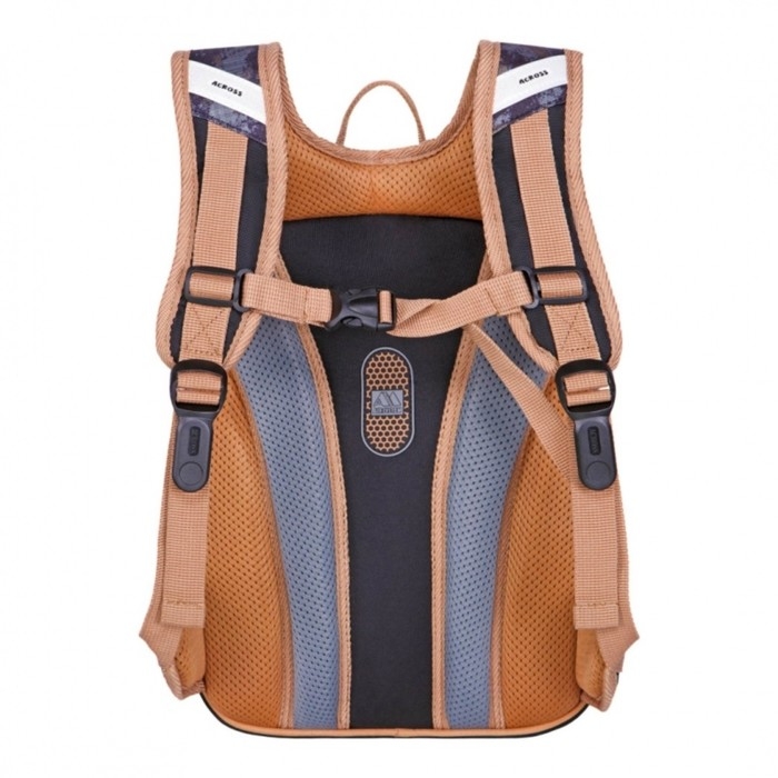 Рюкзак каркасный 35 х 26 х 14 см, Across HK22, наполнение: мешок, пенал, синий HK22-4 Рюкзак каркасный 35 х 26 х 14 см, Across HK22, наполнение: мешок, пенал, синий HK22-4