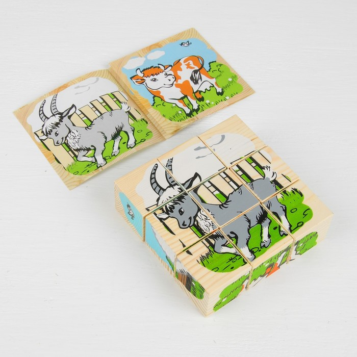 Кубики «Домашние животные», 9 элементов Кубики «Домашние животные», 9 элементов
