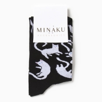 Носки MINAKU «Котики», цвет чёрный, размер 38-39 (25 см)