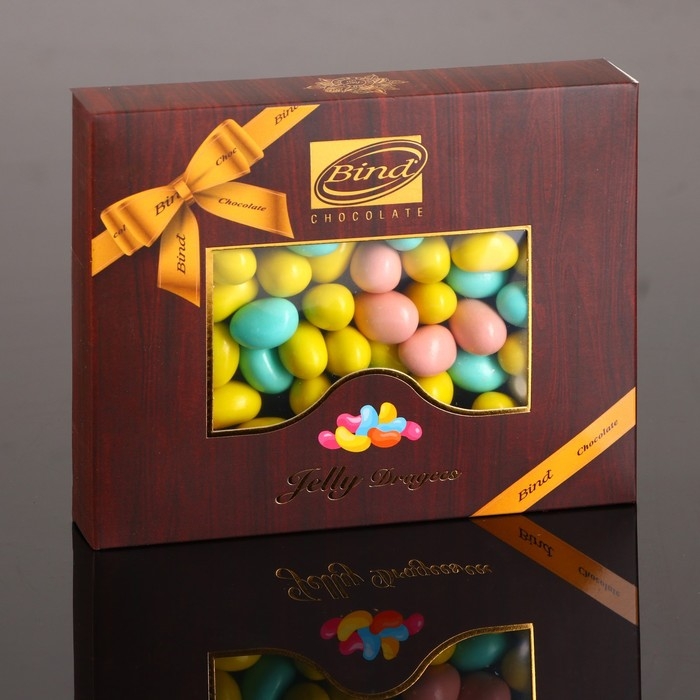 Новый год. Шоколадное драже "Желе" в шоколаде, 100 г