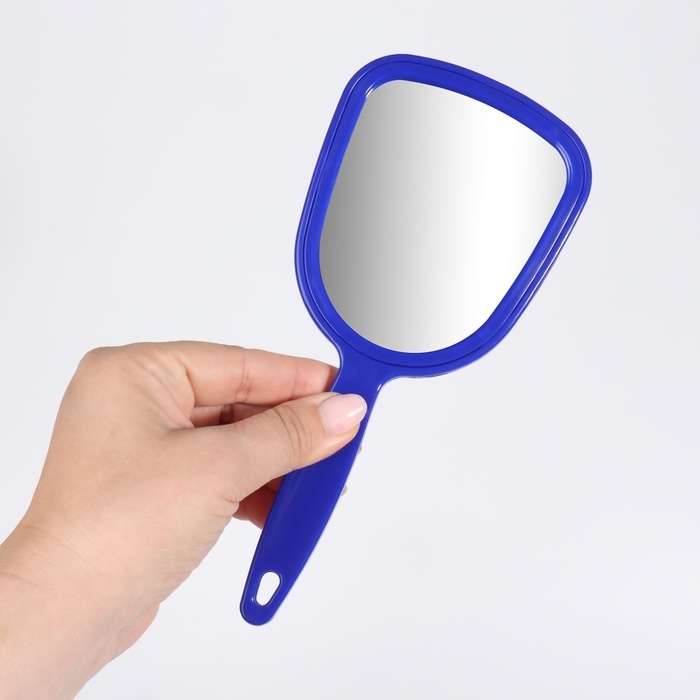 Зеркало с ручкой, зеркальная поверхность 9,5 × 10 см, цвет МИКС Зеркало с ручкой, зеркальная поверхность 9,5 × 10 см, цвет МИКС