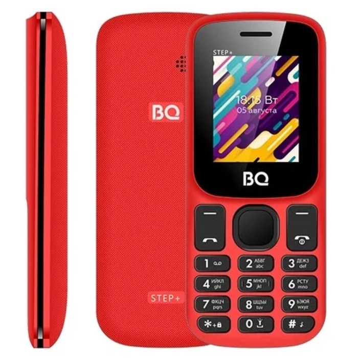 Сотовый телефон BQ M-1848 Step+, 1.77 Сотовый телефон BQ M-1848 Step+, 1.77", 2 sim, microSD, 600 мАч, черно-красный