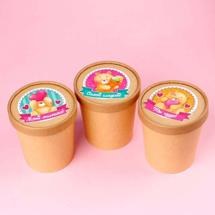 Мягкая игрушка «Самой сладкой», медведь, цвета МИКС, в шоубоксе Мягкая игрушка «Самой сладкой», медведь, цвета МИКС, в шоубоксе