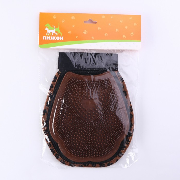 Рукавица - щетка для шерсти двусторонняя, на правую и левую руку, микс цветов Рукавица - щетка для шерсти двусторонняя, на правую и левую руку, микс цветов