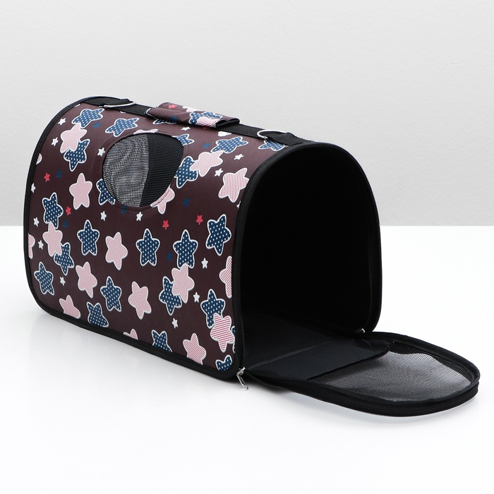 Сумка-переноска для животных  Сумка-переноска для животных "Star", размер M, 40 х 21 х 27 см, бордо