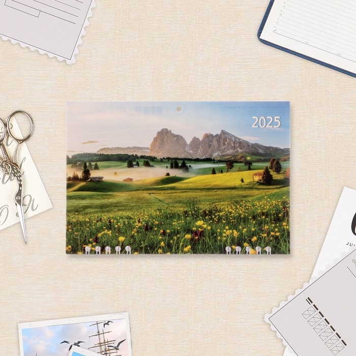 Календарь квартальный мини-трио Календарь квартальный мини-трио "Природа - 1" 2025 год, 19 х 46 см