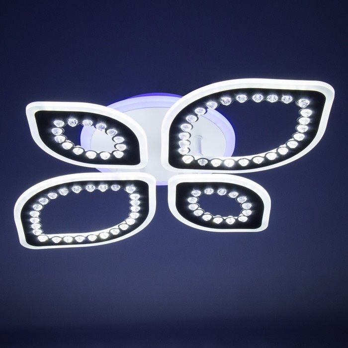 Люстра с ПДУ Люстра с ПДУ "Алина" LED 150Вт 3000-6000Вт RGB белый 64х48,5х9см BayerLux