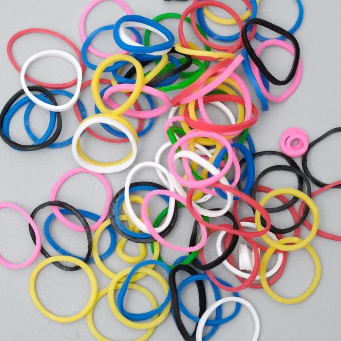 Резинки для животных, набор 100 шт, микс цветов Резинки для животных, набор 100 шт, микс цветов