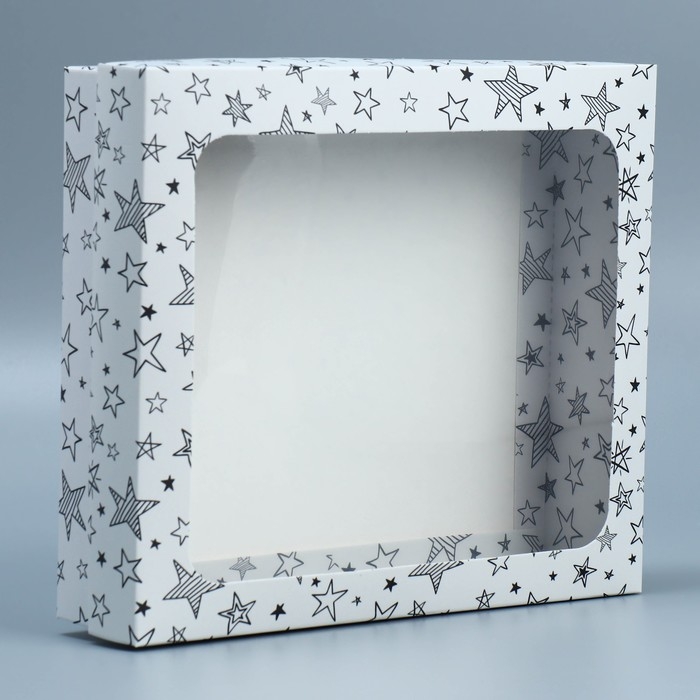 Коробка подарочная, упаковка, «Звёзды», 23.5 х 20.5 х 5.5 см Коробка подарочная, упаковка, «Звёзды», 23.5 х 20.5 х 5.5 см