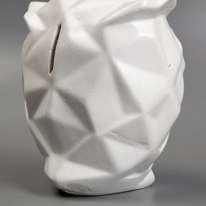 Копилка Копилка "Сова оригами" белая, 11х9,5х13,5см