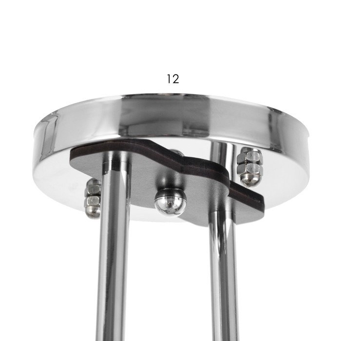 Люстра Люстра "Луис" 2xE27 40Вт хром 50x17x24см