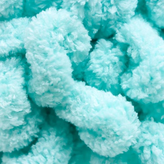 Пряжа "Puffy" 100 % микрополиэстер 9м/100г  (19 светло-бирюзовый)