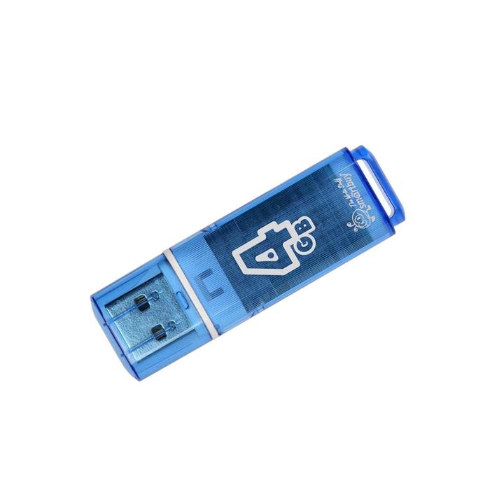 Флешка Smartbuy Glossy, 4 Гб, USB2.0, чт до 25 Мб/с, зап до 15 Мб/с, синяя Флешка Smartbuy Glossy, 4 Гб, USB2.0, чт до 25 Мб/с, зап до 15 Мб/с, синяя