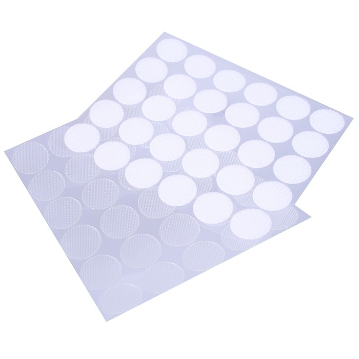 Липучка на клеевой основе «Круг прозрачный», набор 30 шт., размер 1 шт. — 2 см Липучка на клеевой основе «Круг прозрачный», набор 30 шт., размер 1 шт. — 2 см