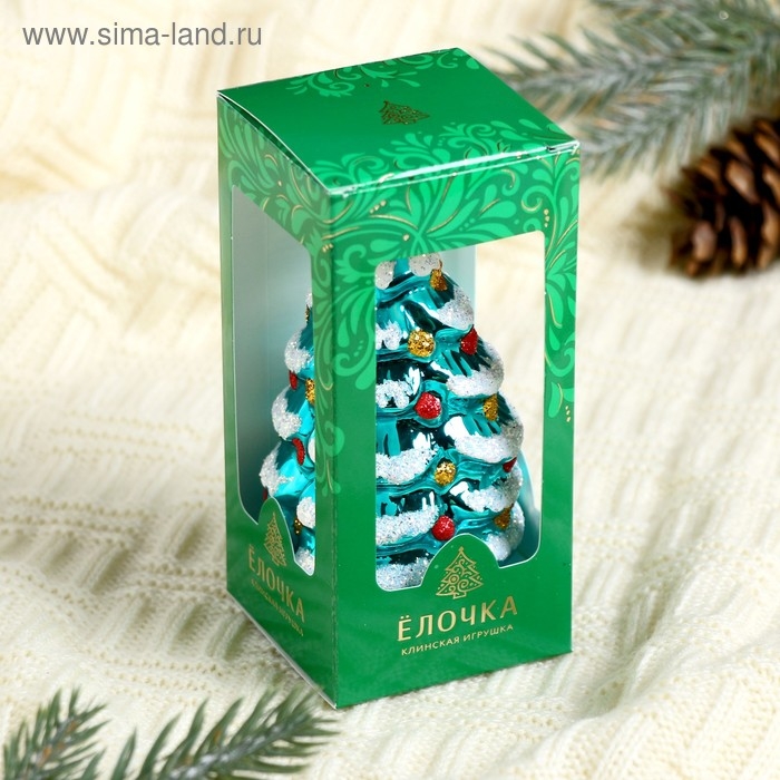 Ёлочная игрушка ручной работы Ёлочная игрушка ручной работы "Ёлочка" 8 см