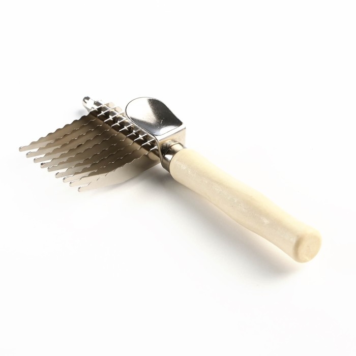 Колтунорез боковой Wood, 9 лезвий, деревянная ручка Колтунорез боковой Wood, 9 лезвий, деревянная ручка