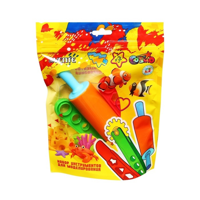 Набор для моделирования и лепки, deVENTE, 6 предметов (1 скалка + нож + ручка от ножа и 3 роллера) Набор для моделирования и лепки, deVENTE, 6 предметов (1 скалка + нож + ручка от ножа и 3 роллера)