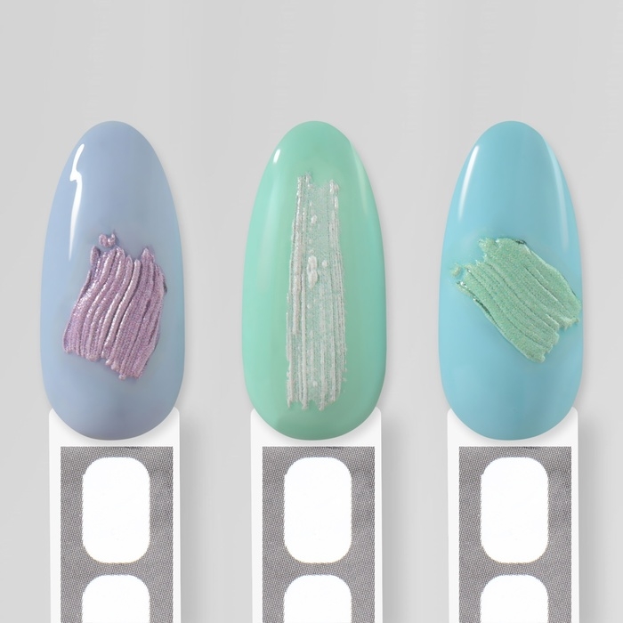 Наклейки для ногтей «Пастельные цвета», объёмные, разноцветные Наклейки для ногтей «Пастельные цвета», объёмные, разноцветные