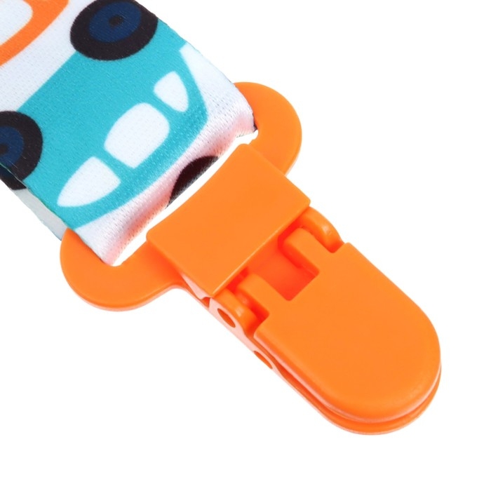 Держатель для соски - пустышки «Машинки», на ленте Держатель для соски - пустышки «Машинки», на ленте