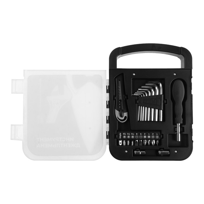 Набор инструментов ТУНДРА, подарочный пластиковый кейс, 22 предмета Набор инструментов ТУНДРА, подарочный пластиковый кейс, 22 предмета