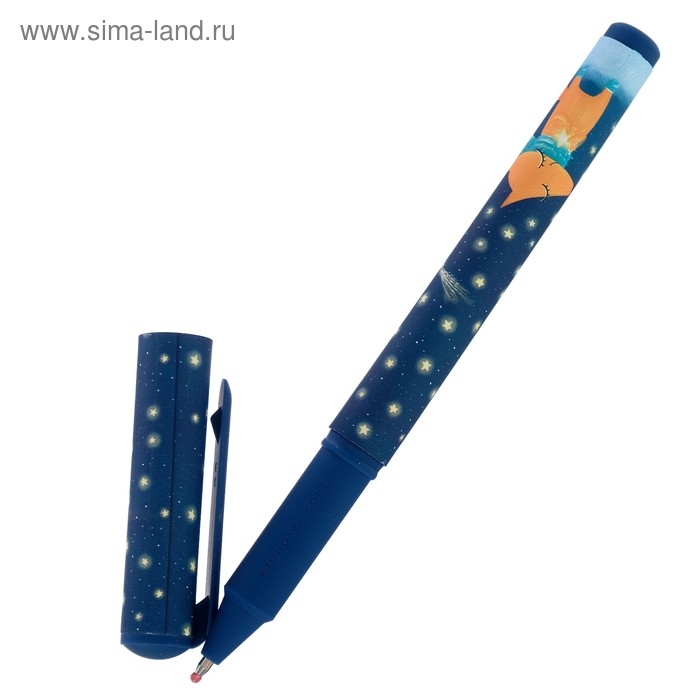 Ручка шариковая в тубе DreamWrite Ручка шариковая в тубе DreamWrite "Лисята", узел 0.7 мм, синие чернила, матовый корпус Silk Touch, МИКС