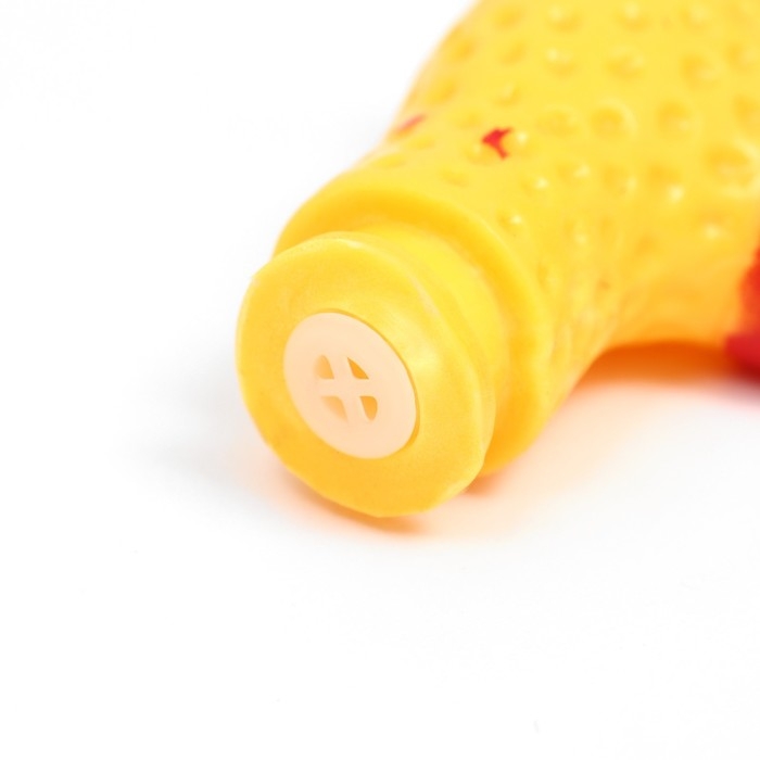 Игрушка пищащая Игрушка пищащая "Петух" для собак, 16 см, желтая