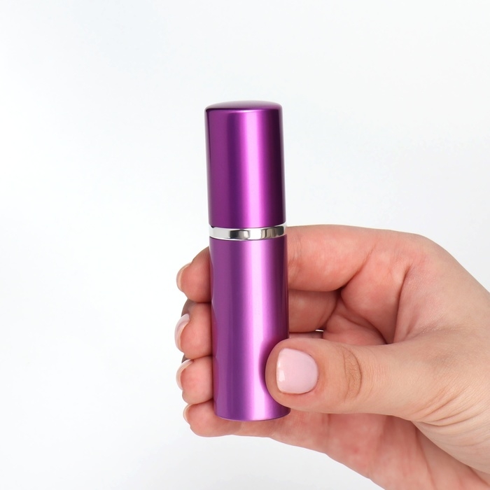 Флакон для парфюма, с распылителем, 10 мл, цвет фиолетовый Флакон для парфюма, с распылителем, 10 мл, цвет фиолетовый
