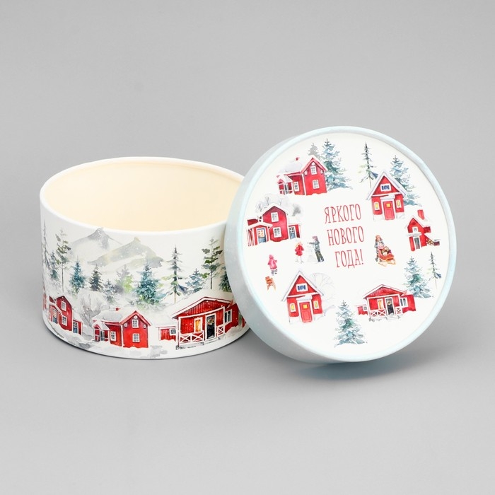 Коробка подарочная «Яркого нового года», 12 х 8 см, Новый год Коробка подарочная «Яркого нового года», 12 х 8 см, Новый год