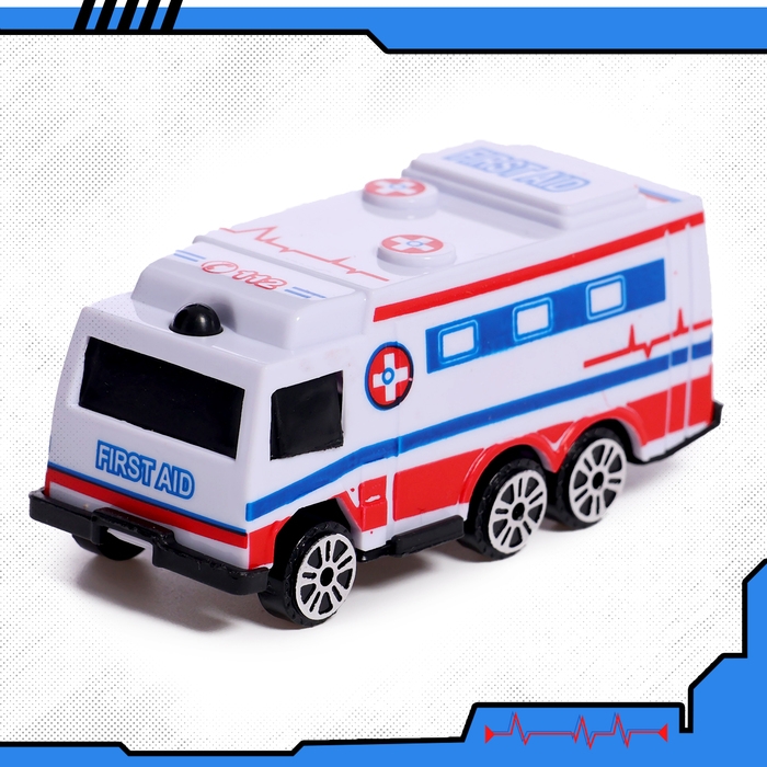 Набор машин «Скорая помощь», 5 штук Набор машин «Скорая помощь», 5 штук