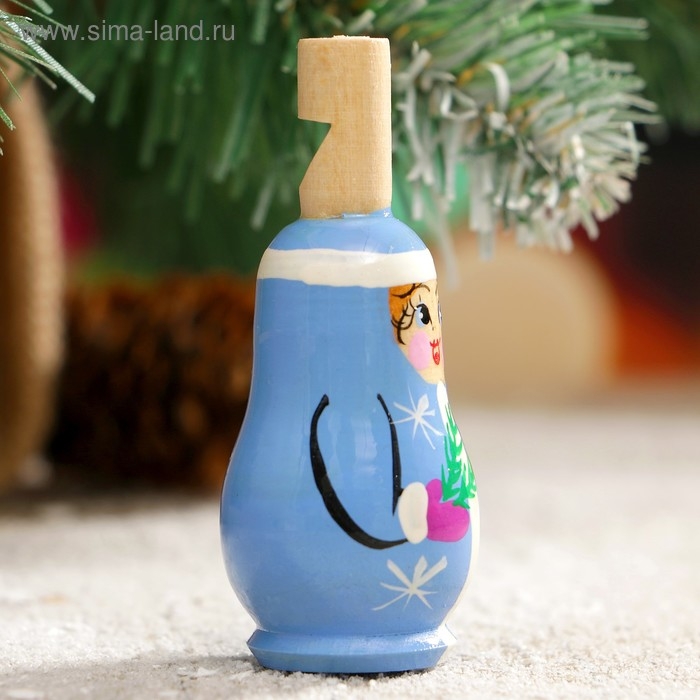 Свистулька «Снегурочка», 3х7 см, микс Свистулька «Снегурочка», 3х7 см, микс