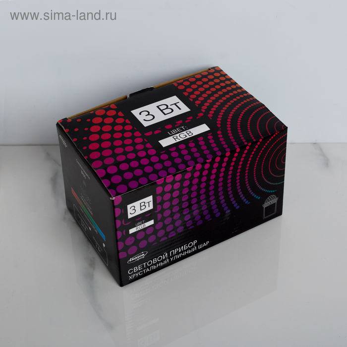 Световой прибор «Хрустальный шар», IP65, свечение RGB, 12 В Световой прибор «Хрустальный шар», IP65, свечение RGB, 12 В
