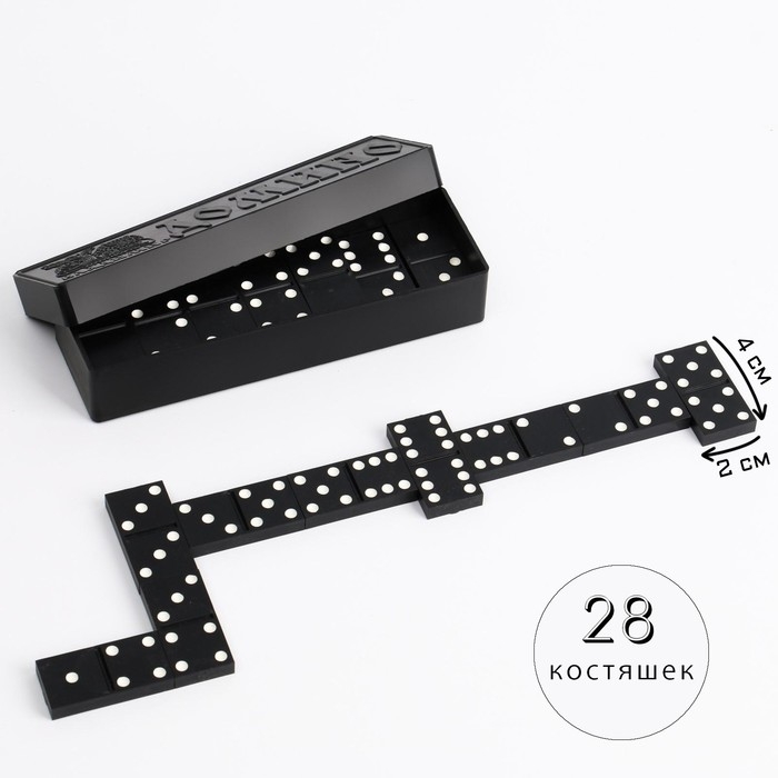 Настольная игра, домино,  Настольная игра, домино, "Советское", 28 шт, костяшка 4 х 2 см