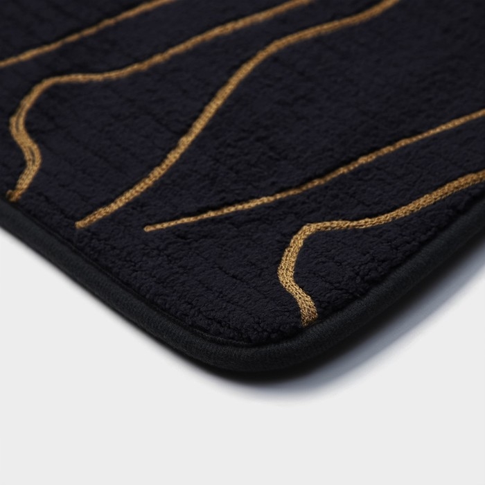 Коврики для ванной и туалета Доляна Lightning, 2 шт: 40×50 см, 50×80 см