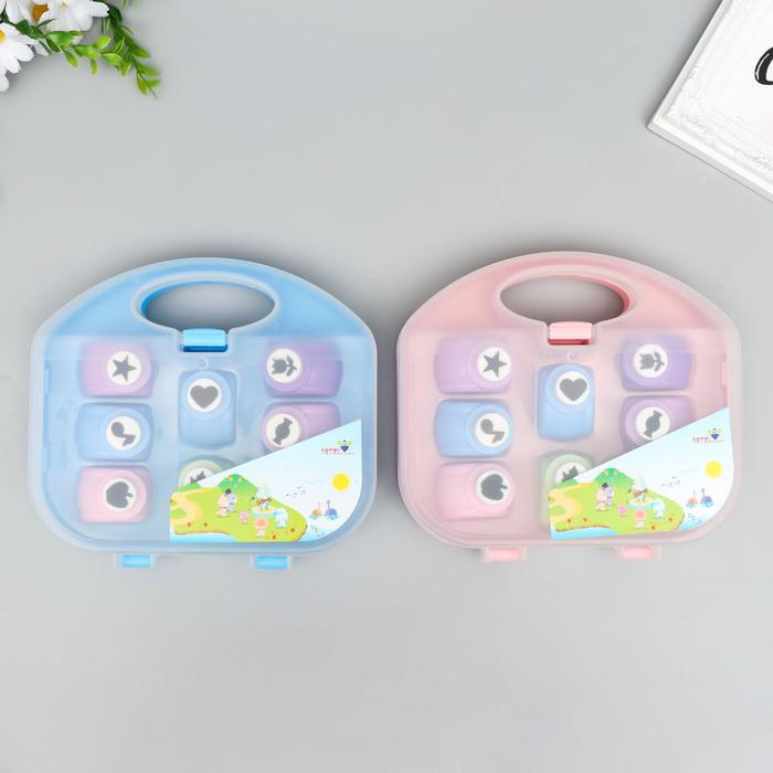 Набор фигурных дыроколов в сундуке, 8 шт МИКС Набор фигурных дыроколов в сундуке, 8 шт МИКС