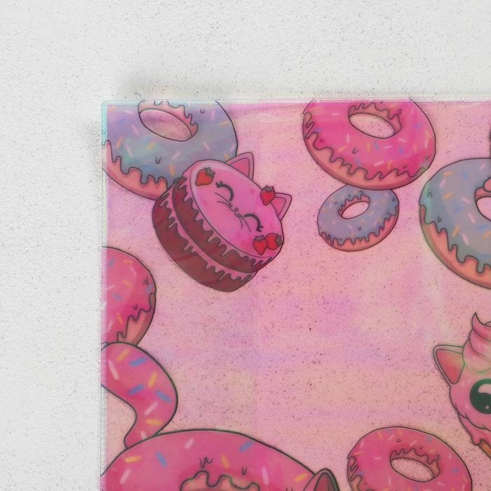 Обложка для тетрадей и школьного дневника «Пончик», 34,7 х 21,1 см.