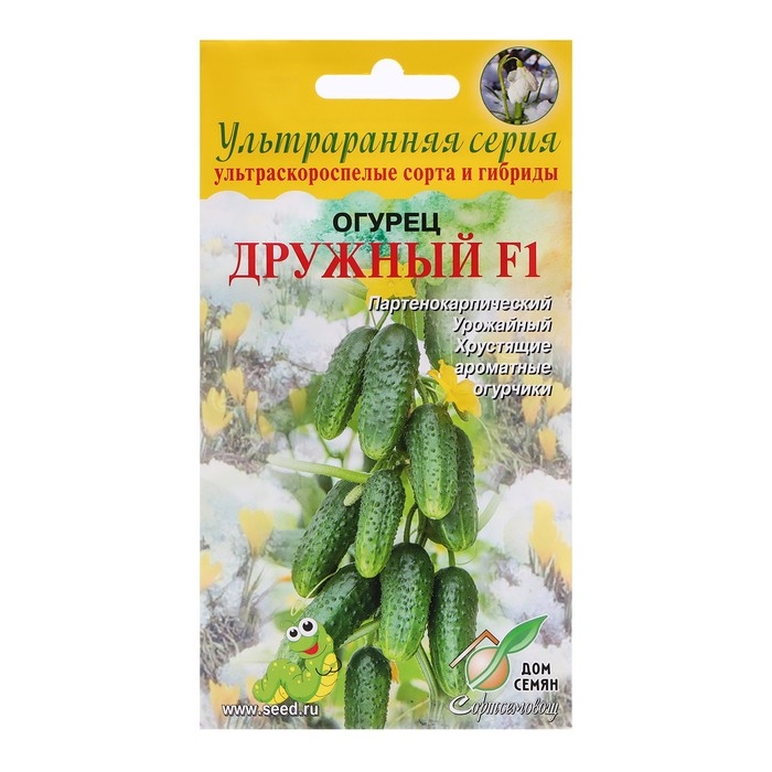 Семена Огурец Семена Огурец "Дружный F1", 6 шт