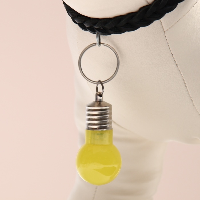 Маячок световой на ошейник для больших и средних собак, жёлтый Маячок световой на ошейник для больших и средних собак, жёлтый