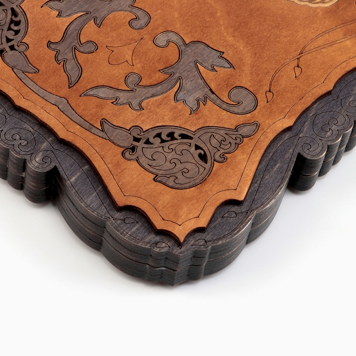 Нарды деревянные большие, резные, настольная игра  Нарды деревянные большие, резные, настольная игра "Змея", 45 х 45 см